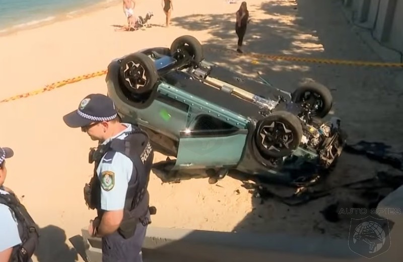WATCH: New Driver Accidentally Crashes Kia On To Aussie Beach